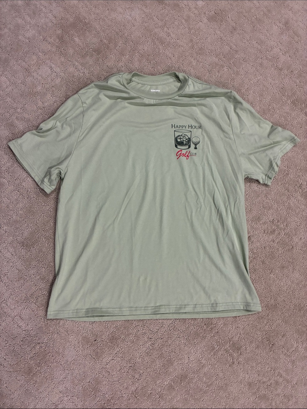 Happy Hour Golf Short Sleeve Tee in Sage Green